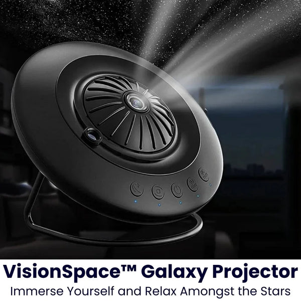 360° Rotating Galaxy Projector with Realistic Nebula & Star Light Ambiance | Perfect for Relaxation and Sleeping | VisionSpace™
